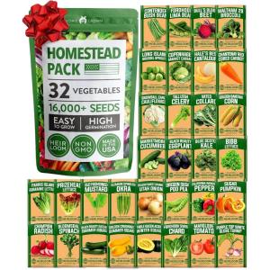 HOME GROWN 10 Herb Seeds for Planting 3,000+ Non-GMO Heirloom Seeds | Extra Large Variety Pack Herb Kit – Indoor Outdoor & Hydroponic | Culinary Seed Set | Grow Your Own Herbs | Gift for Beginners(32-Pack)