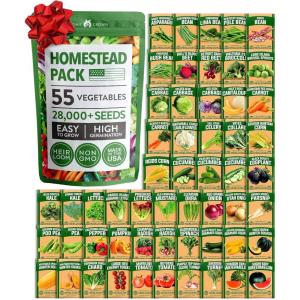 HOME GROWN 10 Herb Seeds for Planting 3,000+ Non-GMO Heirloom Seeds | Extra Large Variety Pack Herb Kit – Indoor Outdoor & Hydroponic | Culinary Seed Set | Grow Your Own Herbs | Gift for Beginners(55-Pack)