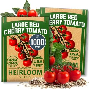 HOME GROWN Premium Common Mint Seeds (Bulk Pack) 3,600 Heirloom Herb Seeds, USA Sourced | Ideal for Planting Outdoors or Indoors for a Fresh Mint Tea Garden (Mentha spp)(Cherry Tomato 2-Pack)