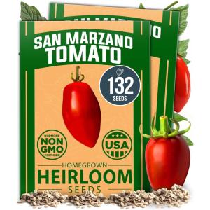HOME GROWN Premium Common Mint Seeds (Bulk Pack) 3,600 Heirloom Herb Seeds, USA Sourced | Ideal for Planting Outdoors or Indoors for a Fresh Mint Tea Garden (Mentha spp)(San Marzano Tomato 2-Pack)